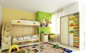 Детская комната Клаксон (Бежевый/корпус Клен) в Исилькуле - isilkul.katalogmebeli.com | фото 3