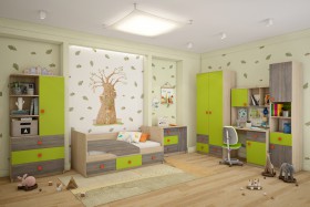 Детская комната Пуговка в Исилькуле - isilkul.katalogmebeli.com | фото 1
