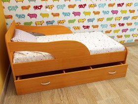 Кровать детская Максимка Млечный дуб/Венге в Исилькуле - isilkul.katalogmebeli.com | фото 4