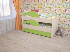 Кровать детская Радуга 1600 Млечный дуб/Венге в Исилькуле - isilkul.katalogmebeli.com | фото 8