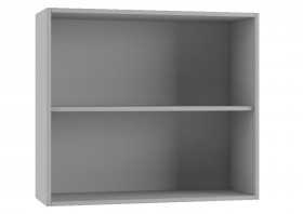 Гарда П 800 шкаф верхний (Белый Эмалит/корпус Серый) в Исилькуле - isilkul.katalogmebeli.com | фото 2