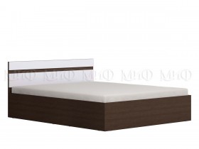 Ким кровать 1,4 (Венге/белый глянец) в Исилькуле - isilkul.katalogmebeli.com | фото