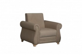 Кресло для отдыха "Порто" (велюр киви латте / микровельвет крем) в Исилькуле - isilkul.katalogmebeli.com | фото 1