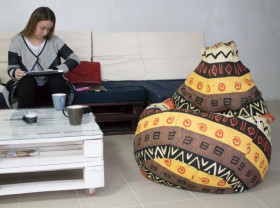 Кресло-груша Большое-Африка в Исилькуле - isilkul.katalogmebeli.com | фото 4
