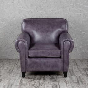 Кресло кожаное Элегант (Фиолетовый) в Исилькуле - isilkul.katalogmebeli.com | фото 4