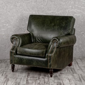 Кресло кожаное Лофт Аристократ (ширина 1070 мм) в Исилькуле - isilkul.katalogmebeli.com | фото 1