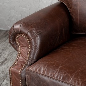 Кресло кожаное Лофт Аристократ (ширина 1100 мм) в Исилькуле - isilkul.katalogmebeli.com | фото 5