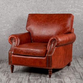 Кресло кожаное Лофт Аристократ (кожа буйвола) в Исилькуле - isilkul.katalogmebeli.com | фото