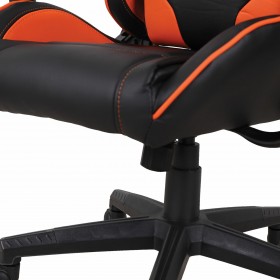 Кресло компьютерное BRABIX GT Racer GM-100 (черный, оранжевый) в Исилькуле - isilkul.katalogmebeli.com | фото 2