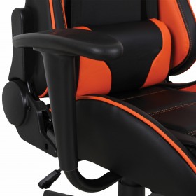 Кресло компьютерное BRABIX GT Racer GM-100 (черный, оранжевый) в Исилькуле - isilkul.katalogmebeli.com | фото 3
