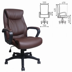 Кресло офисное BRABIX Enter EX-511 (коричневый) в Исилькуле - isilkul.katalogmebeli.com | фото