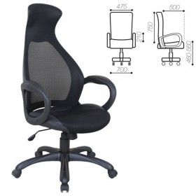 Кресло офисное BRABIX Genesis EX-517 (черное) в Исилькуле - isilkul.katalogmebeli.com | фото