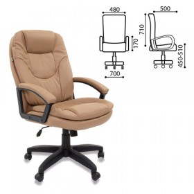 Кресло офисное BRABIX Trend EX-568 (бежевый) в Исилькуле - isilkul.katalogmebeli.com | фото 2