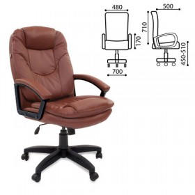 Кресло офисное BRABIX Trend EX-568 (коричневый) в Исилькуле - isilkul.katalogmebeli.com | фото 1