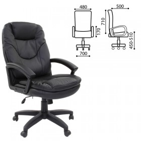 Кресло офисное BRABIX Trend EX-568 (черный) в Исилькуле - isilkul.katalogmebeli.com | фото 1
