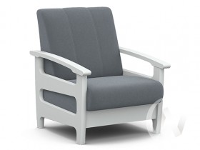 Кресло для отдыха Омега (снег лак/CATANIA SILVER) в Исилькуле - isilkul.katalogmebeli.com | фото 1
