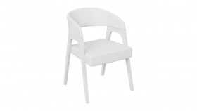 Кресло «Техас 1» (Белый матовый/Экокожа Белый №66) в Исилькуле - isilkul.katalogmebeli.com | фото 1