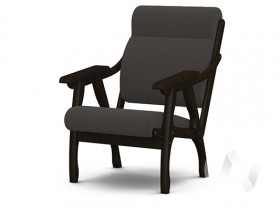 Кресло Вега-10 (венге лак/ULTRA GRAFIT) в Исилькуле - isilkul.katalogmebeli.com | фото