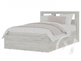 Кровать 1,2 МС Гранд (дуб крафт белый) в Исилькуле - isilkul.katalogmebeli.com | фото 1