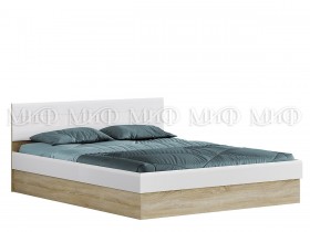 Кровать 1,4 спальня Фортуна (Дуб сонома/белый глянец) в Исилькуле - isilkul.katalogmebeli.com | фото 1