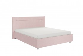 Кровать 1,6 Альба с основанием (Нежно-розовый велюр) в Исилькуле - isilkul.katalogmebeli.com | фото