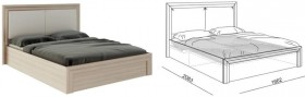 Кровать 1,6 Глэдис (М32) с подъемным механизмом в Исилькуле - isilkul.katalogmebeli.com | фото 2