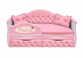Кровать 160 серии Иллюзия 2 ящика 15 Бледно-розовый (подушки) в Исилькуле - isilkul.katalogmebeli.com | фото