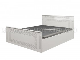 Кровать Афина-1 1,6 м (Белый/Белый глянец) в Исилькуле - isilkul.katalogmebeli.com | фото 1