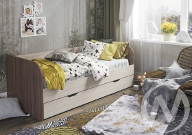 Кровать детская Балли 2-х уровневая (шимо темный/шимо светлый) в Исилькуле - isilkul.katalogmebeli.com | фото
