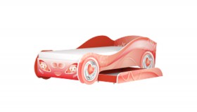 Кровать одноместная Авто-3-2  с ящиком с рисунком Пинк Желтый в Исилькуле - isilkul.katalogmebeli.com | фото 2