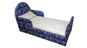Кровать детская Соня (Печать Панда синий., 1 категория) в Исилькуле - isilkul.katalogmebeli.com | фото