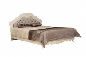 Кровать двойная "Кантри" (вудлайн кремовый/патина/ортопед/1820) в Исилькуле - isilkul.katalogmebeli.com | фото