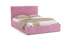 Кровать Гамма ш. 1400 (без основания для хранения) (велюр тенерифе розовый) в Исилькуле - isilkul.katalogmebeli.com | фото