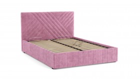 Кровать Гамма ш. 1400 (без основания для хранения) (велюр тенерифе розовый) в Исилькуле - isilkul.katalogmebeli.com | фото 3