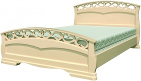 Кровать Грация-1 из массива сосны 1600*2000 Белый античный в Исилькуле - isilkul.katalogmebeli.com | фото 17