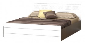 Кровать Корсика-1 1.6 (Венге/Белый глянец) в Исилькуле - isilkul.katalogmebeli.com | фото