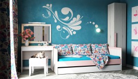 Кровать малая с доп спальным местом Нью Тон в Исилькуле - isilkul.katalogmebeli.com | фото 1