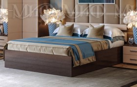 Кровать Нэнси 1,4м (Венге/капучино глянец) в Исилькуле - isilkul.katalogmebeli.com | фото