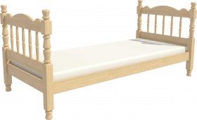 Кровать одинарная Аленка из массива сосны 800*1890 Сосна в Исилькуле - isilkul.katalogmebeli.com | фото 3