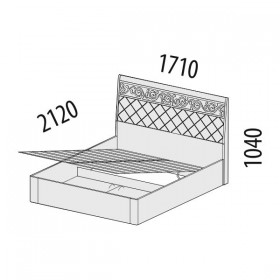 Кровать с подъемным механизмом Тиффани 93.21 в Исилькуле - isilkul.katalogmebeli.com | фото 2