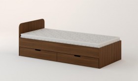 Кровать с ящиками 900 (Орех темный) в Исилькуле - isilkul.katalogmebeli.com | фото 1