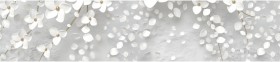 Кухонный фартук КМ 481 Абстракция цветы бетон в Исилькуле - isilkul.katalogmebeli.com | фото 1