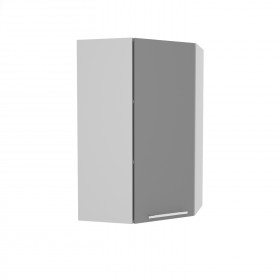 Лофт ВПУ 550 шкаф верхний угловой высокий (Дуб бурый/корпус Серый) в Исилькуле - isilkul.katalogmebeli.com | фото