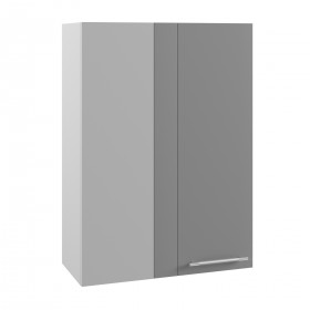 Лофт ВПУ 650 шкаф верхний угловой высокий (Дуб бурый/корпус Серый) в Исилькуле - isilkul.katalogmebeli.com | фото