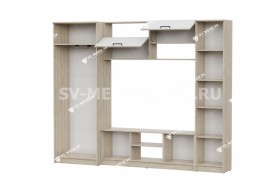 Мебель для гостиной МГС 3 Исполнение 1 Дуб Сонома / Белый в Исилькуле - isilkul.katalogmebeli.com | фото 3