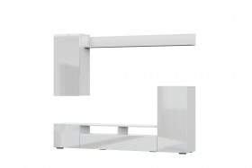 Мебель для гостиной МГС 4 (Белый/Белый глянец) в Исилькуле - isilkul.katalogmebeli.com | фото 7