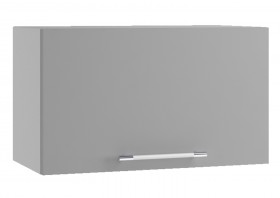 Монца ГВПГ 600 Шкаф верхний горизонтальный глубокий высокий (Белый софт/корпус Серый) в Исилькуле - isilkul.katalogmebeli.com | фото