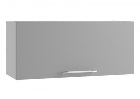 Монца ГВПГ 800 Шкаф верхний горизонтальный глубокий высокий (Белый софт/корпус Серый) в Исилькуле - isilkul.katalogmebeli.com | фото