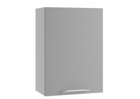 Монца ВП 500 шкаф верхний высокий (Белый софт/корпус Серый) в Исилькуле - isilkul.katalogmebeli.com | фото