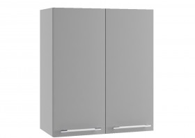 Монца ВП 700 шкаф верхний высокий (Белый софт/корпус Серый) в Исилькуле - isilkul.katalogmebeli.com | фото